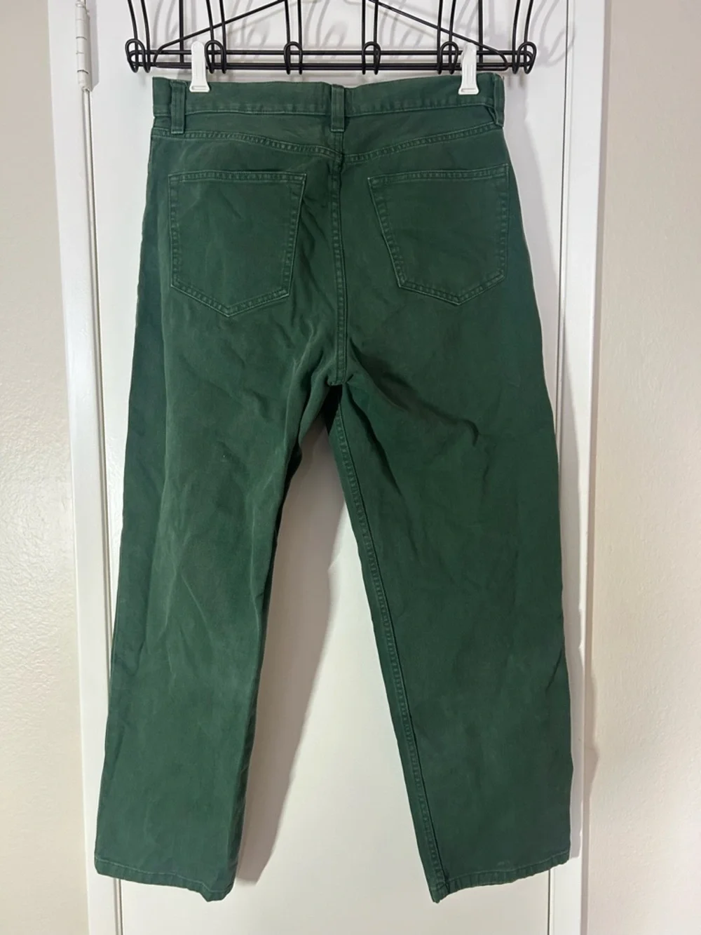 H&M Dark Green Straight-Leg Jeans - Picture 2 of 7